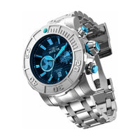 Invicta Men's Chrono Watch - Coalition Forces Quartz Blue Dial Silver Steel | 29935 ,