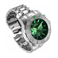 Invicta Men's Chrono Watch - Coalition Forces Quartz Green Dial Silver Steel | 29931 ,