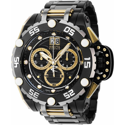Invicta Men's Chrono Watch - Flying Fox Quartz Black and Gold Dial Bracelet | 38739 ,