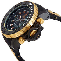 Invicta Men's Chrono Watch - Jason Taylor Two Tone Black and Yellow Gold Strap | 23719 ,