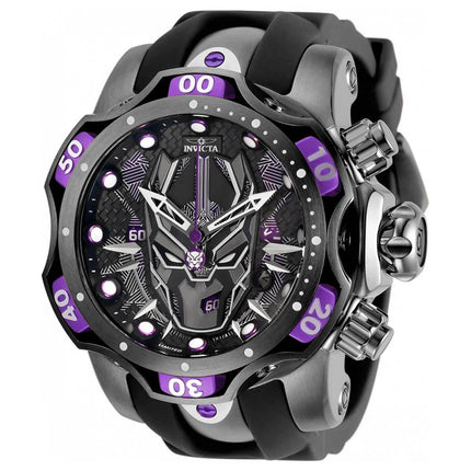 Invicta Men's Chrono Watch - Marvel Black Panther Black and Gunmetal Dial | 30553 ,