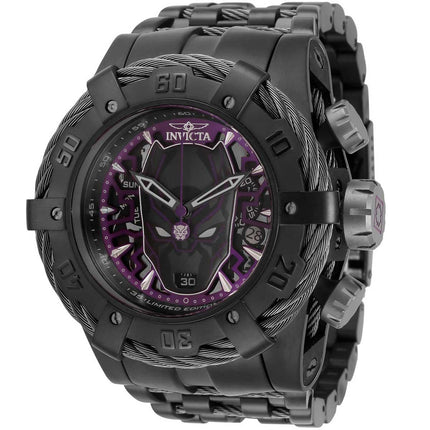 Invicta Men's Chrono Watch - Marvel Black Panther Gunmetal and Black Steel | 35166 ,