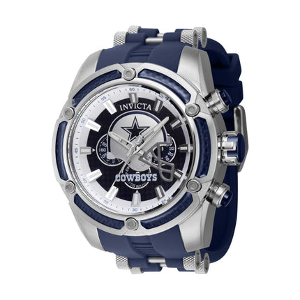 Invicta Men's Chrono Watch - NFL Dallas Cowboys Blue and Silver Tone Strap | 41865 ,