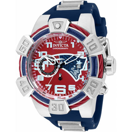 Invicta Men's Chrono Watch - NFL New England Patriots Japanese Quartz Strap | 35781 ,