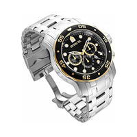 Invicta Men's Chrono Watch - Pro Diver Black and Gold Tone Rotating Bezel | 33999 ,