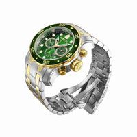 Invicta Men's Chrono Watch - Pro Diver Scuba Green Dial Two Tone Bracelet | 40191 ,