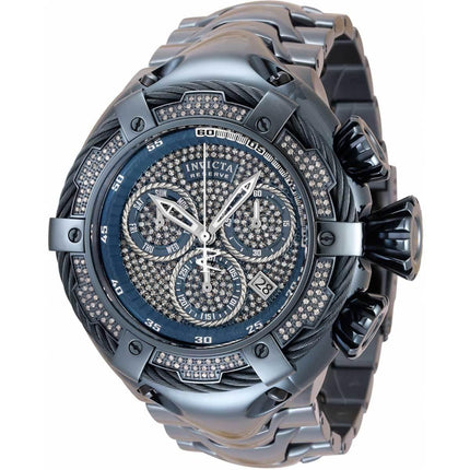 Invicta Men's Chrono Watch - Reserve Bolt Diamond Light Blue Steel Bracelet | 34166 ,