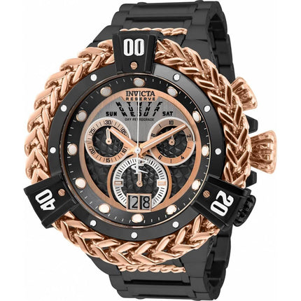 Invicta Men's Chrono Watch - Reserve Bolt TT Rose Gold and Black Bracelet | 31781 ,