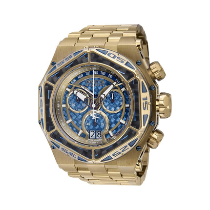 Invicta Men's Chrono Watch - Reserve Carbon Hawk Khaki and Blue Case Bracelet | 38927 ,