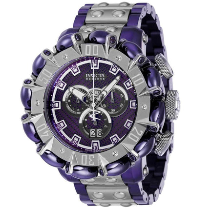 Invicta Men's Chrono Watch - Reserve Hyperbeast Purple and Titanium Bracelet | 38502 ,