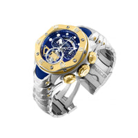 Invicta Men's Chrono Watch - Reserve Kraken Silver, Yellow Gold, Blue Bracelet | 33481 ,