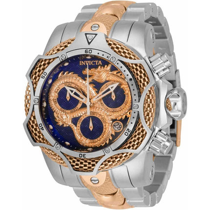 Invicta Men's Chrono Watch - Reserve Venom Blue and Rose Gold Dial Bracelet | 31518 ,