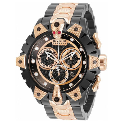 Invicta Men's Chrono Watch - Reserve Venom TT Black and Rose Gold Bracelet | 32276 ,
