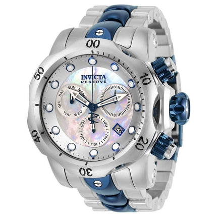 Invicta Men's Chrono Watch - Reserve Venom White MOP Dial Two Tone Bracelet | 32126 ,