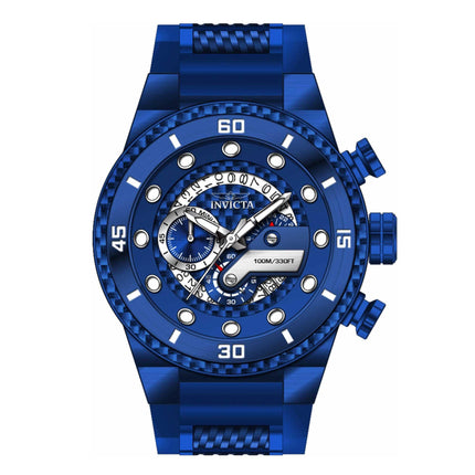 Invicta Men's Chrono Watch - S1 Rally Quartz Blue Steel and Rubber Strap | 40755 ,