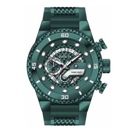 Invicta Men's Chrono Watch - S1 Rally Quartz Green Steel and Rubber Strap | 40753 ,