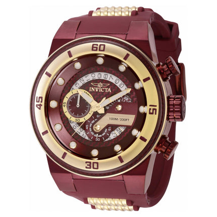 Invicta Men's Chrono Watch - S1 Rally Red and Yellow Gold Steel Bracelet | 40762 ,