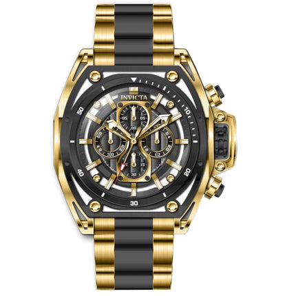 Invicta Men's Chrono Watch - S1 Rally Two Tone Yellow Gold and Black Bracelet | 39154 ,