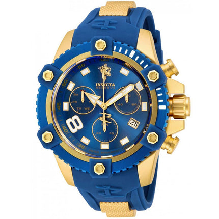 Invicta Men's Chrono Watch - Sea Base Rotating Bezel Blue Dial Two Tone Strap | 17977 ,