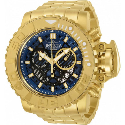 Invicta Men's Chrono Watch - Sea Hunter Blue Dial SS Bracelet Rotating Bezel | 30911 ,