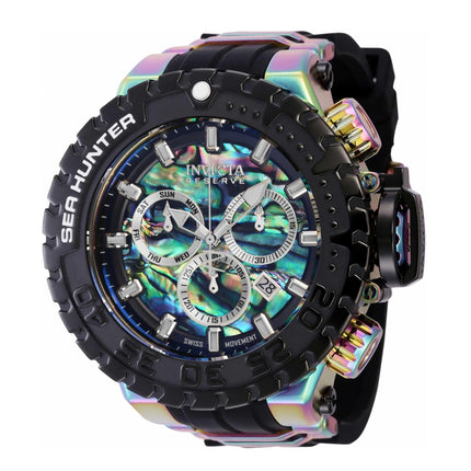 Invicta Men's Chrono Watch - Sea Hunter Iridescent Steel and Black Strap | 41015 ,