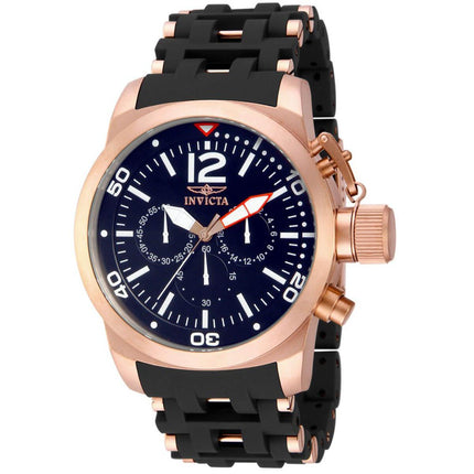 Invicta Men's Chrono Watch - Sea Spider Rose Gold Case Blue Dial TT Bracelet | 14865 ,