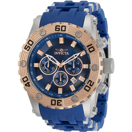 Invicta Men's Chrono Watch - Sea Spider Two Tone Blue and Silver Tone Strap | 30819 ,