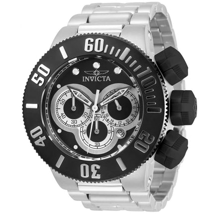 Invicta Men's Chrono Watch - Specialty Black and Silver Tone Dial Bracelet | 31538 ,