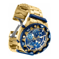 Invicta Men's Chrono Watch - Specialty Blue and Gold Dial Yellow Gold Steel | 35209 ,