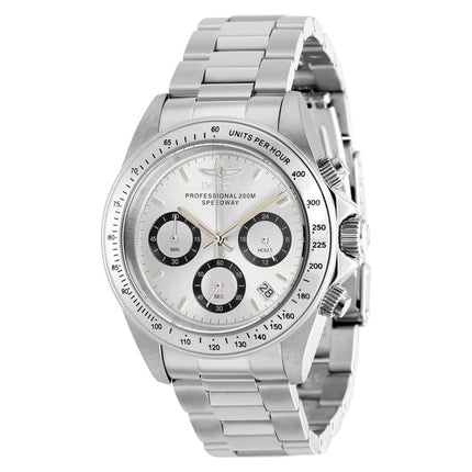 Invicta Men's Chrono Watch - Speedway Silver Tone Stainless Steel Bracelet | 37167 ,