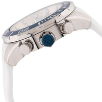 Invicta Men's Chrono Watch - Star Wars Silver Tone and Blue Dial White Strap | 35084 ,