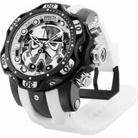 Invicta Men's Chrono Watch - Star Wars Stormtrooper Quartz White Rubber Strap | 35360 ,
