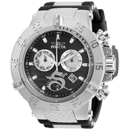 Invicta Men's Chrono Watch - Subaqua Noma III Black and Silver Tone Dial Strap | 31640 ,