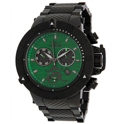 Invicta Men's Chrono Watch - Subaqua Noma III Green and Gunmetal Dial Bracelet | 33418 ,
