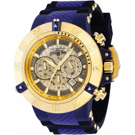 Invicta Men's Chrono Watch - Subaqua Noma III Transparent Dial Blue Strap | 39005 ,