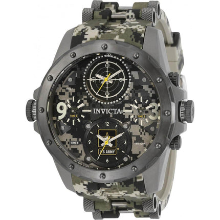 Invicta Men's Chrono Watch - U.S. Army Two Tone Camouflage and Gunmetal Strap | 31967 ,