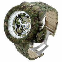 Invicta Men's Chrono Watch - U.S. Navy Camouflage and Silver Dial Bracelet | 34677 ,