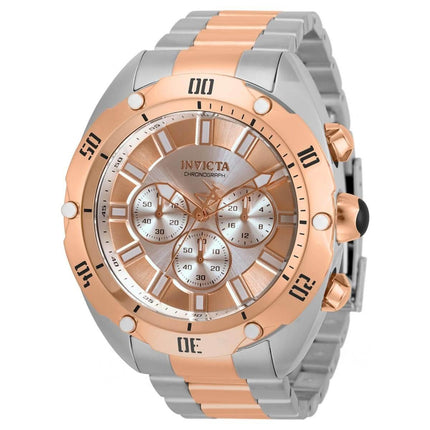 Invicta Men's Chrono Watch - Venom Silver and Rose Gold Tone Dial Bracelet | 33753 ,