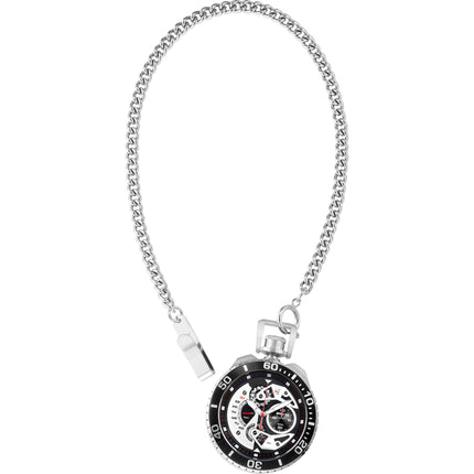 Invicta Men's Chronograph Pocket Watch - Pro Diver Silver Tone and Black Dial | 33824 ,