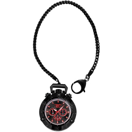 Invicta Men's Chronograph Pocket Watch - Subaqua Noma III Black SS Chain | 34690 ,