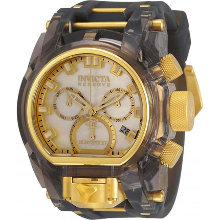 Invicta Men's Chronograph Watch - Anatomic Bolt Zeus Magnum Quartz Black Strap | 33186 ,
