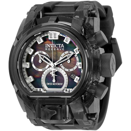 Invicta Men's Chronograph Watch - Anatomic Bolt Zeus Magnum White Strap | 33187 ,