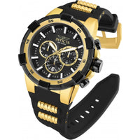 Invicta Men's Chronograph Watch - Aviator Black Dial Two Tone Strap | 25135 ,