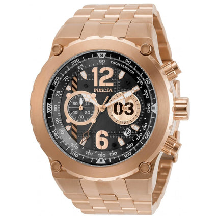 Invicta Men's Chronograph Watch - Aviator Quartz Rose Gold Steel Bracelet | 31593 ,