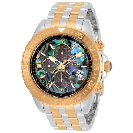 Invicta Men's Chronograph Watch - Aviator Silver and Rose Gold Tone Bracelet | 33577 ,