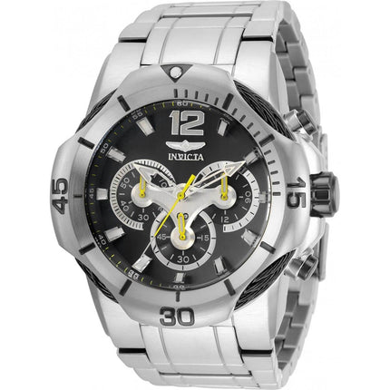 Invicta Men's Chronograph Watch - Bolt Black Dial Stainless Steel Bracelet | 31161 ,