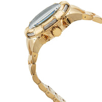 Invicta Men's Chronograph Watch - Bolt Black Dial Yellow Gold Bracelet | 38953 ,