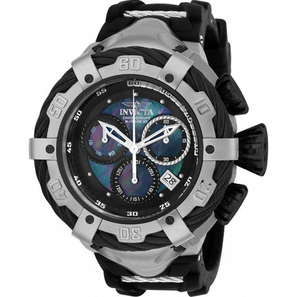Invicta Men's Chronograph Watch - Bolt Black MOP Dial Strap | 21365 ,