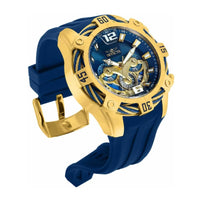 Invicta Men's Chronograph Watch - Bolt Blue and Gold Tone Dial Rubber Strap | 33185 ,