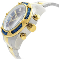 Invicta Men's Chronograph Watch - Bolt Blue and Silver Dial Two Tone Bracelet | 31473 ,